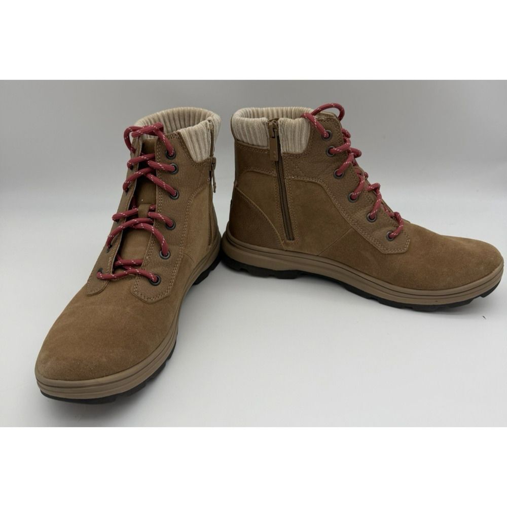 Ryka Brunswick Boots Women's 11 M Chicory Brown Suede Water Repellent Ankle Boot